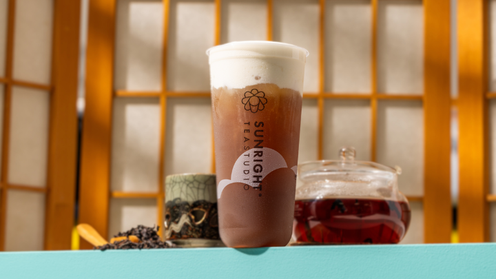 Tie Guan Yin with Cheese Foam from Sunright Tea Studio